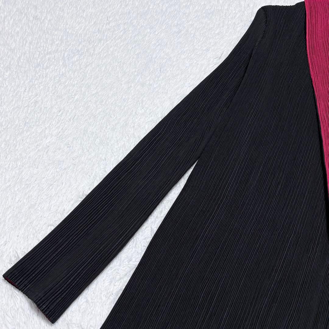 【極美品】2way リバーシブル プリーツ スプリング コート 上品 春 希少
