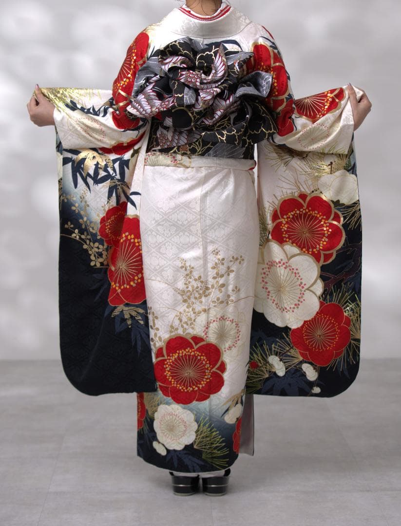≪美品≫正絹　振袖9点フルセット【934】【150cm~160cmの方用】