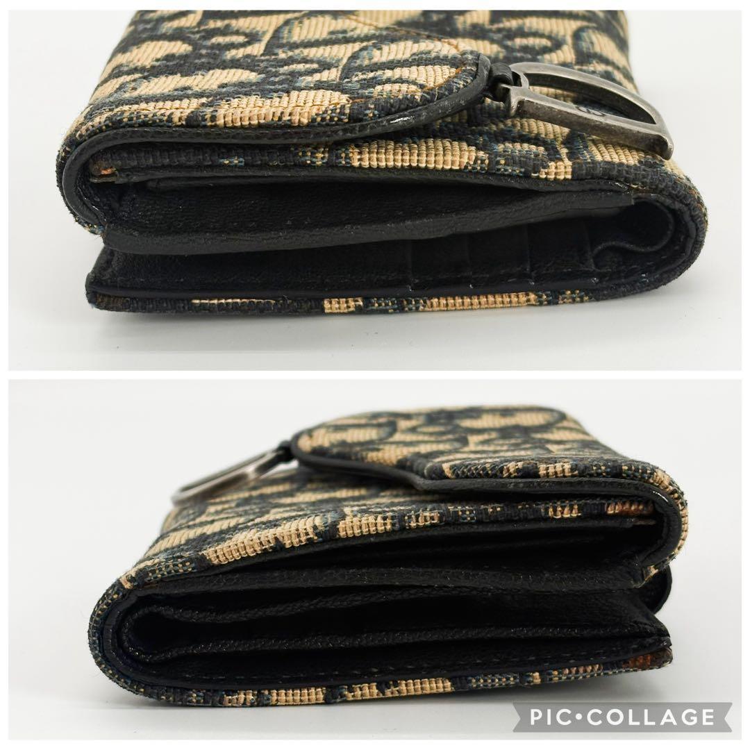♡美品♡ クリスチャンディオール 財布 トロッター サドル 二つ折り