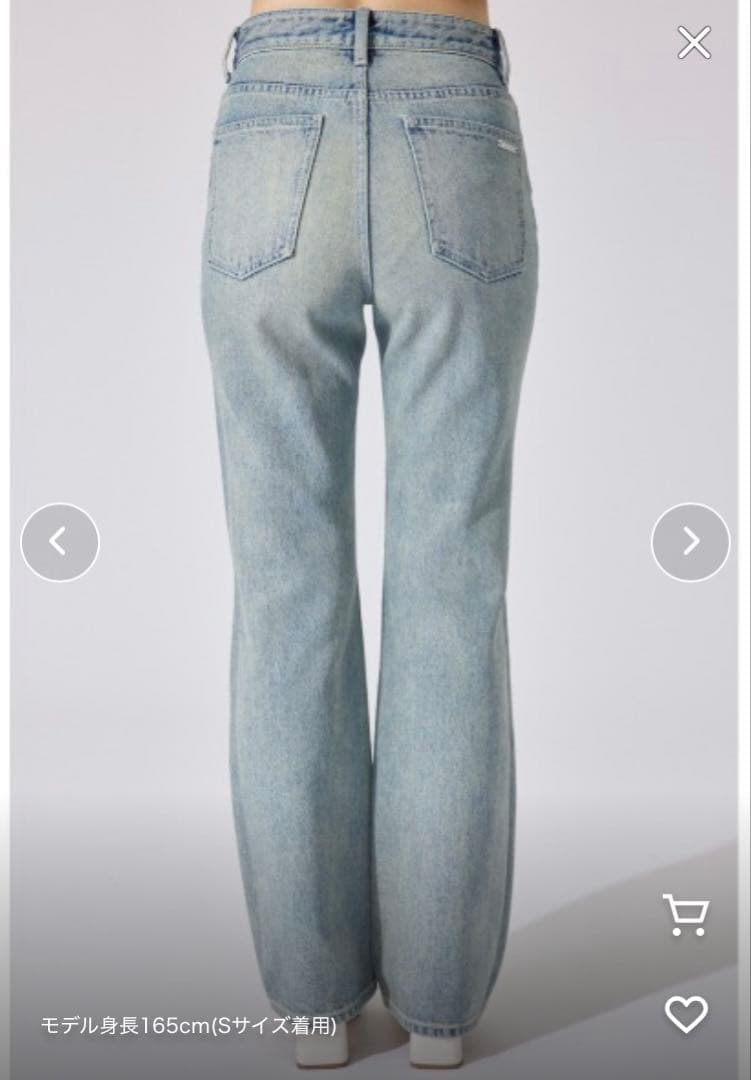 Shapely Makeジャストウエストデニムパンツ