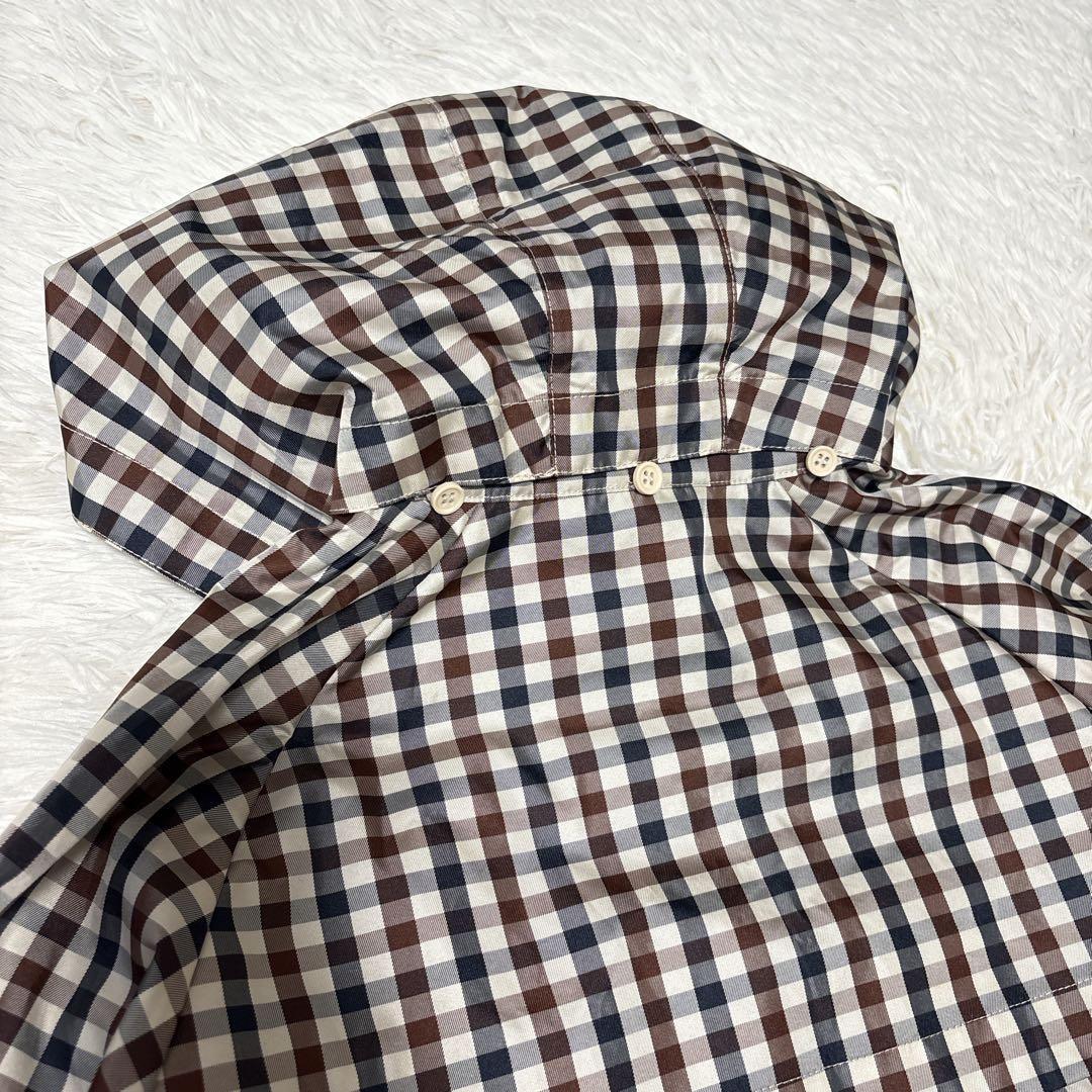 アクアスキュータム Aquascutum クラブチェック レインコート L