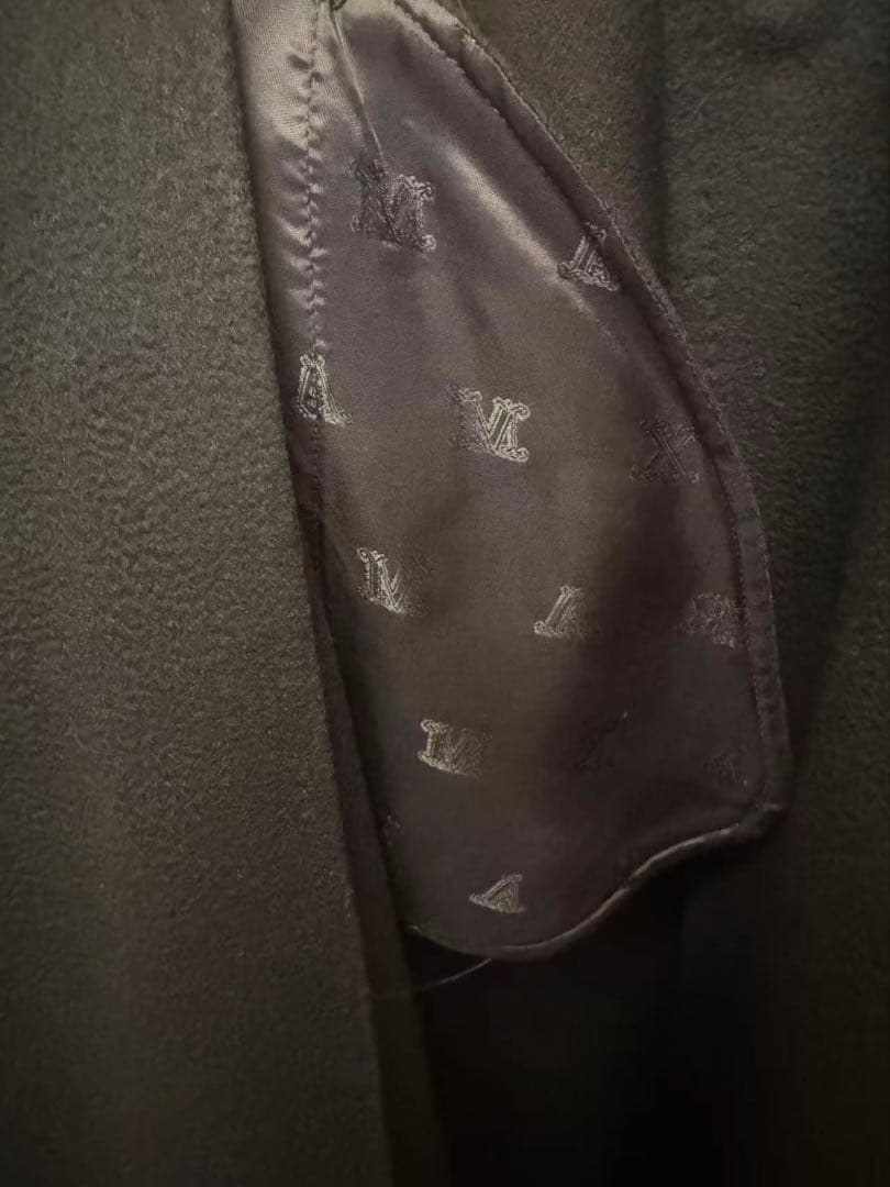 MaxMara マックスマーラ カシミヤ100% ロングコート 黒 38