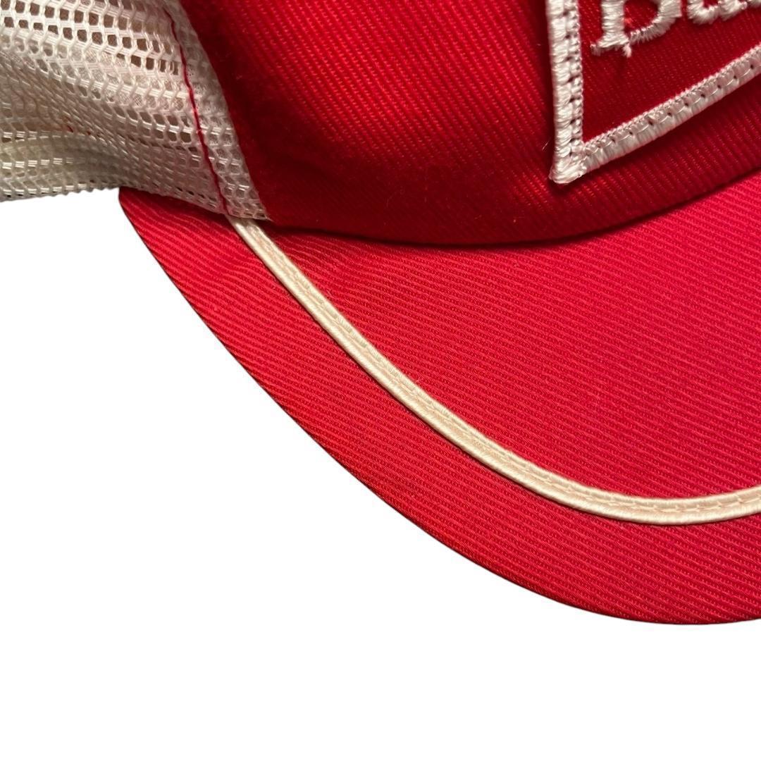 80s　USA製　Budweiser　バドワイザー　ワッペン　メッシュキャップ