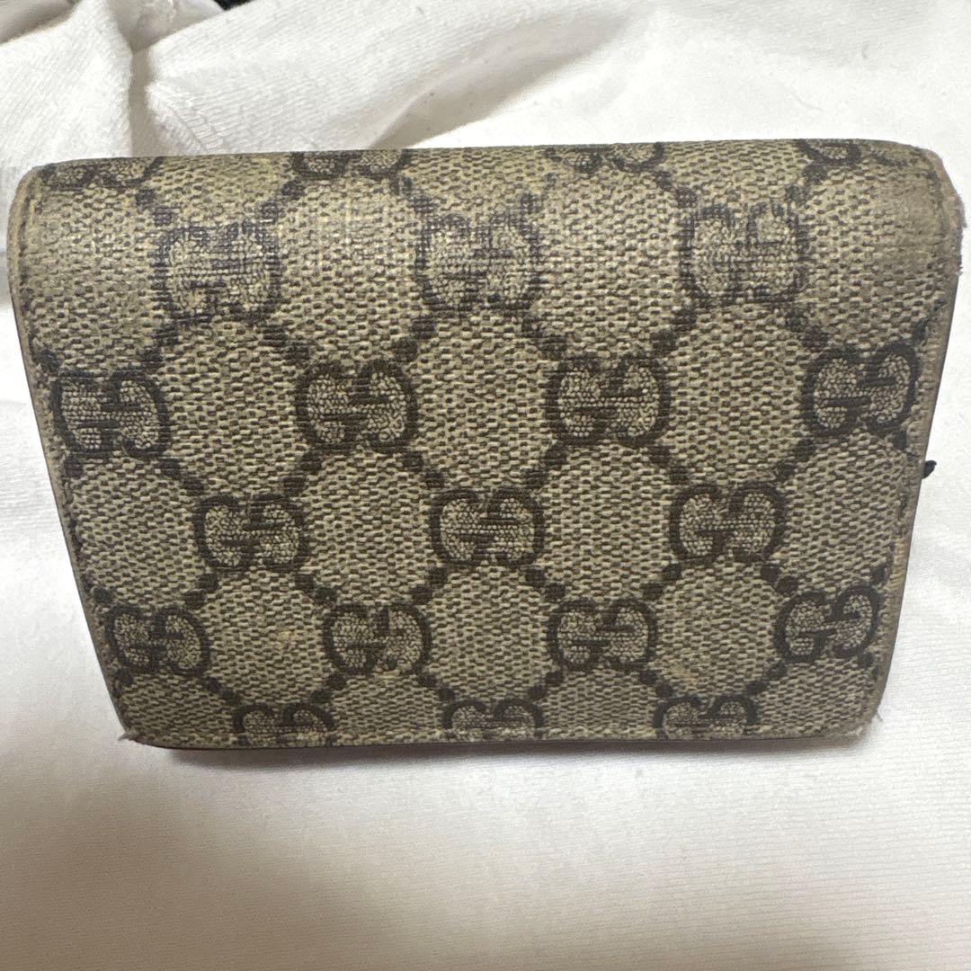 Gucci 二つ折り財布 チェリー　GGスプリーム
