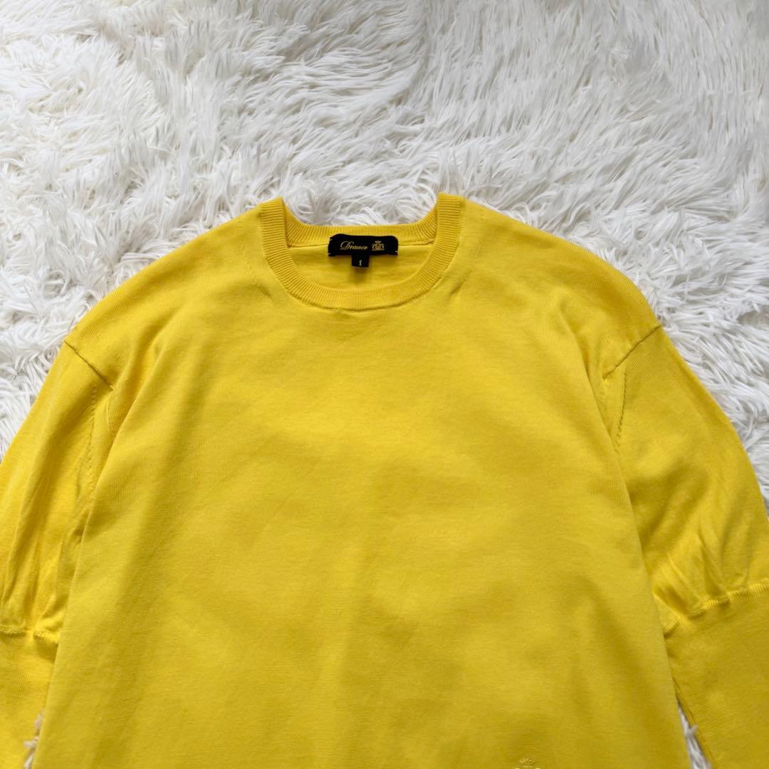 【美品】Drawer ドゥロワー 16Gコットンクルーネックニット 半袖ニット
