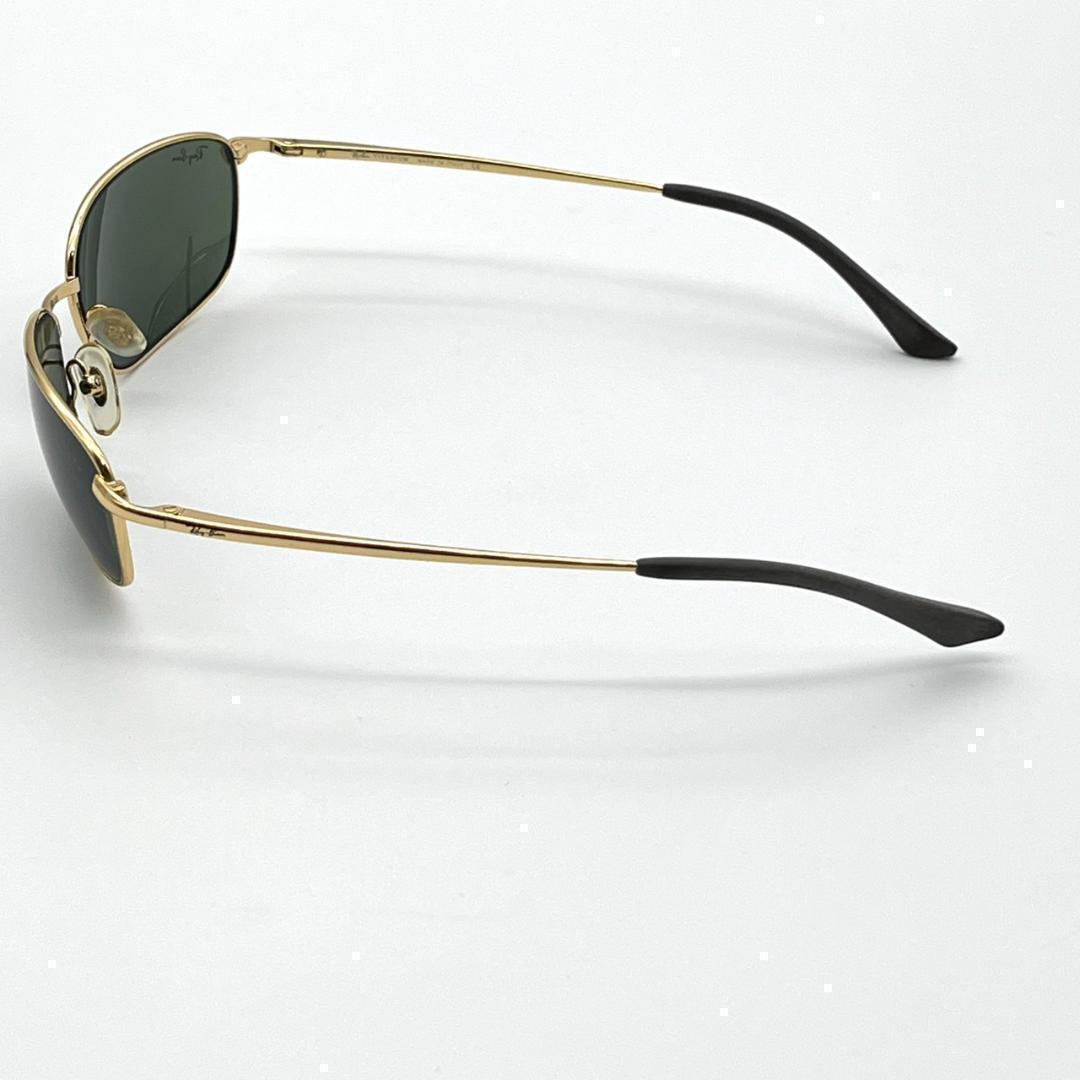 美品 Ray-Ban ゴールド チタン サングラス RB8019 ケース付き