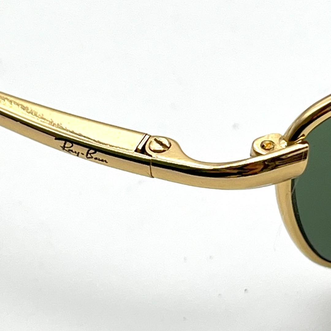 美品 Ray-Ban ゴールド チタン サングラス RB8019 ケース付き