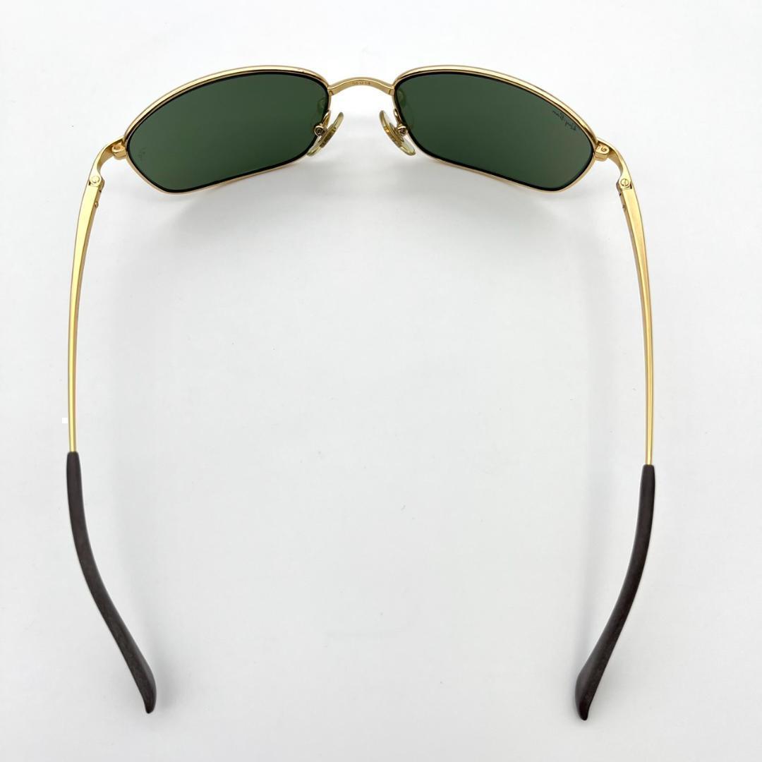 美品 Ray-Ban ゴールド チタン サングラス RB8019 ケース付き