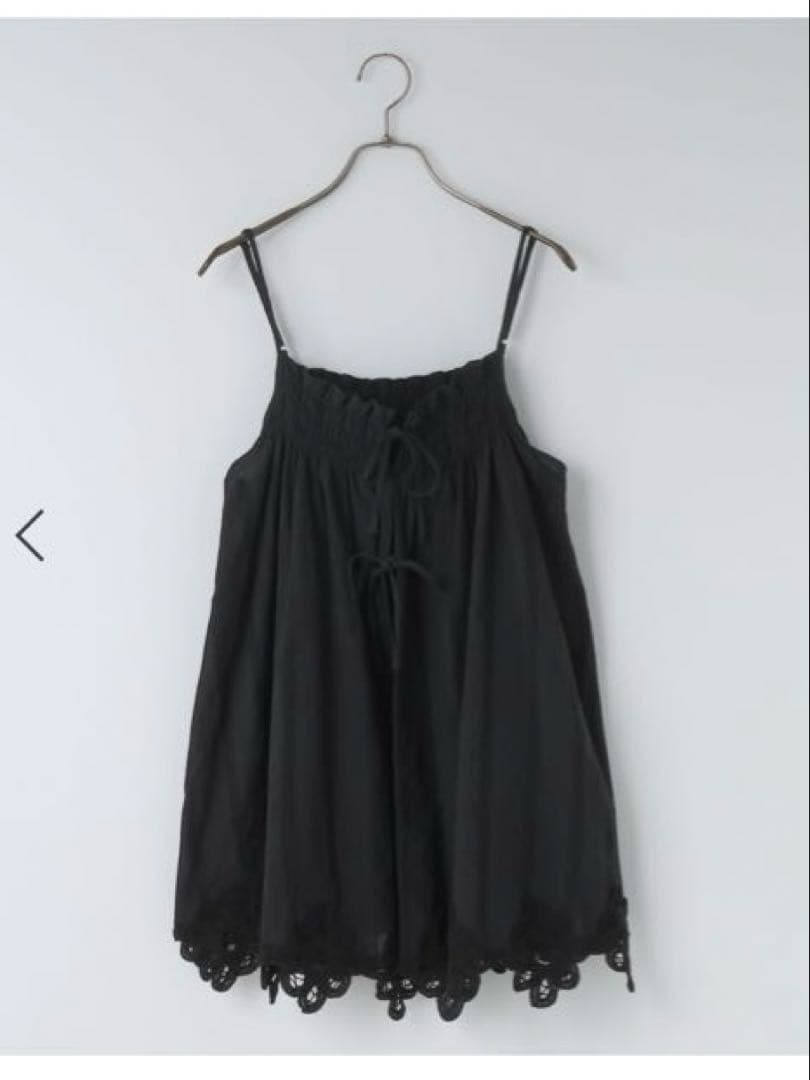 LOWRYSFARM 2WAYバテンレースミニワンピース♪ブラック♪新品未使用