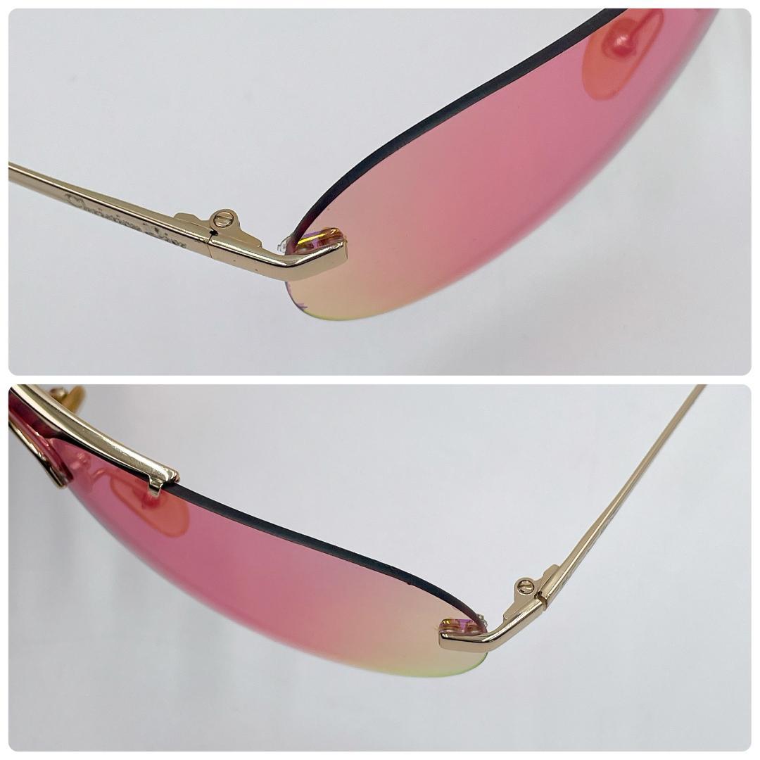 小物 Dior Rimless Sunglasses Y2K pink m689