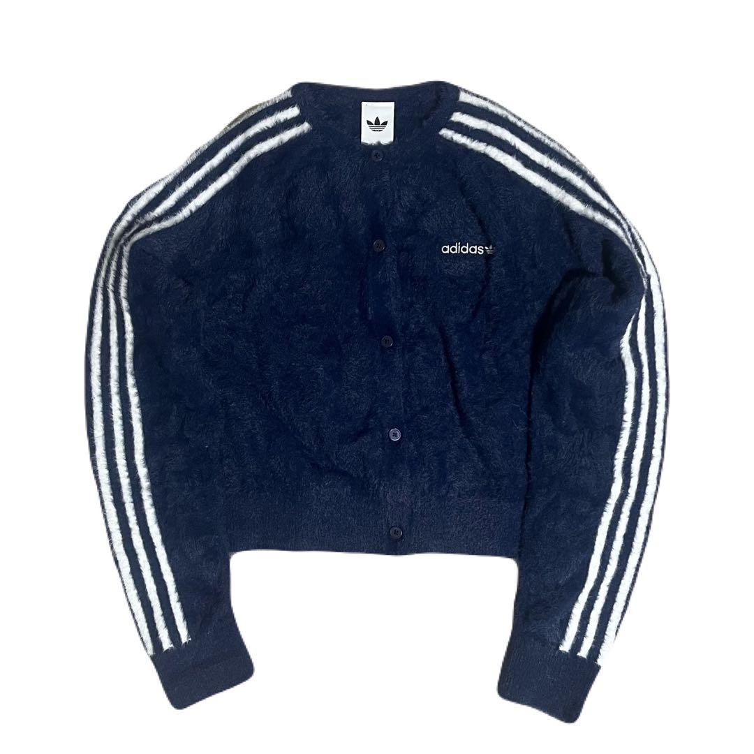 m*i様 adidas フラッフィーニットカーディガン