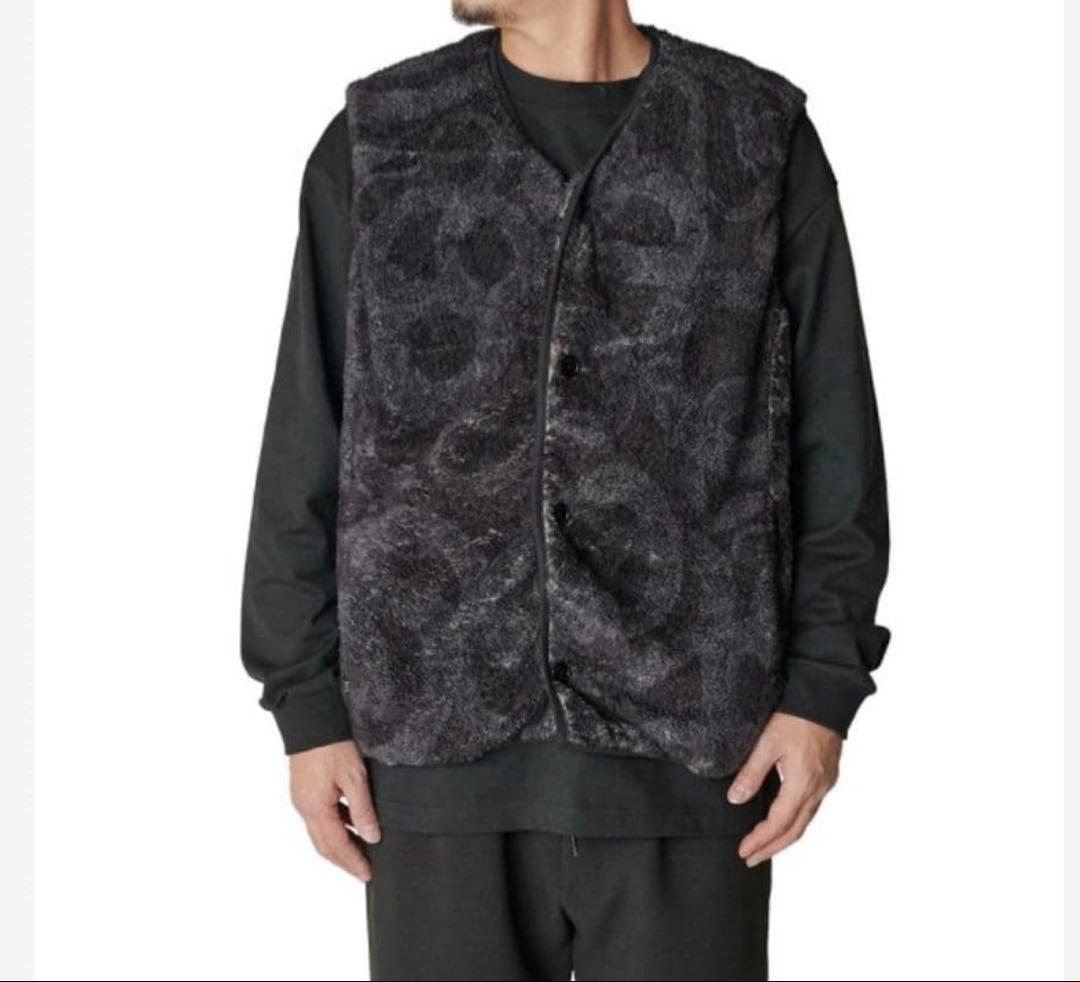 トップス CALEE NYLON RIP FLEECE WAIST COAT