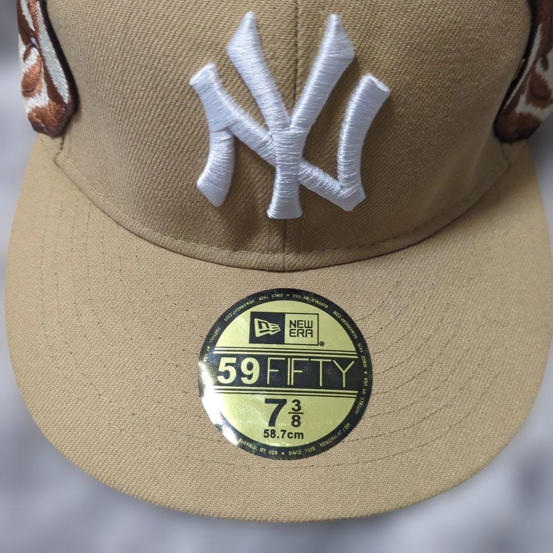【かさけさ】New Era 59FIFTY ベージュキャップ