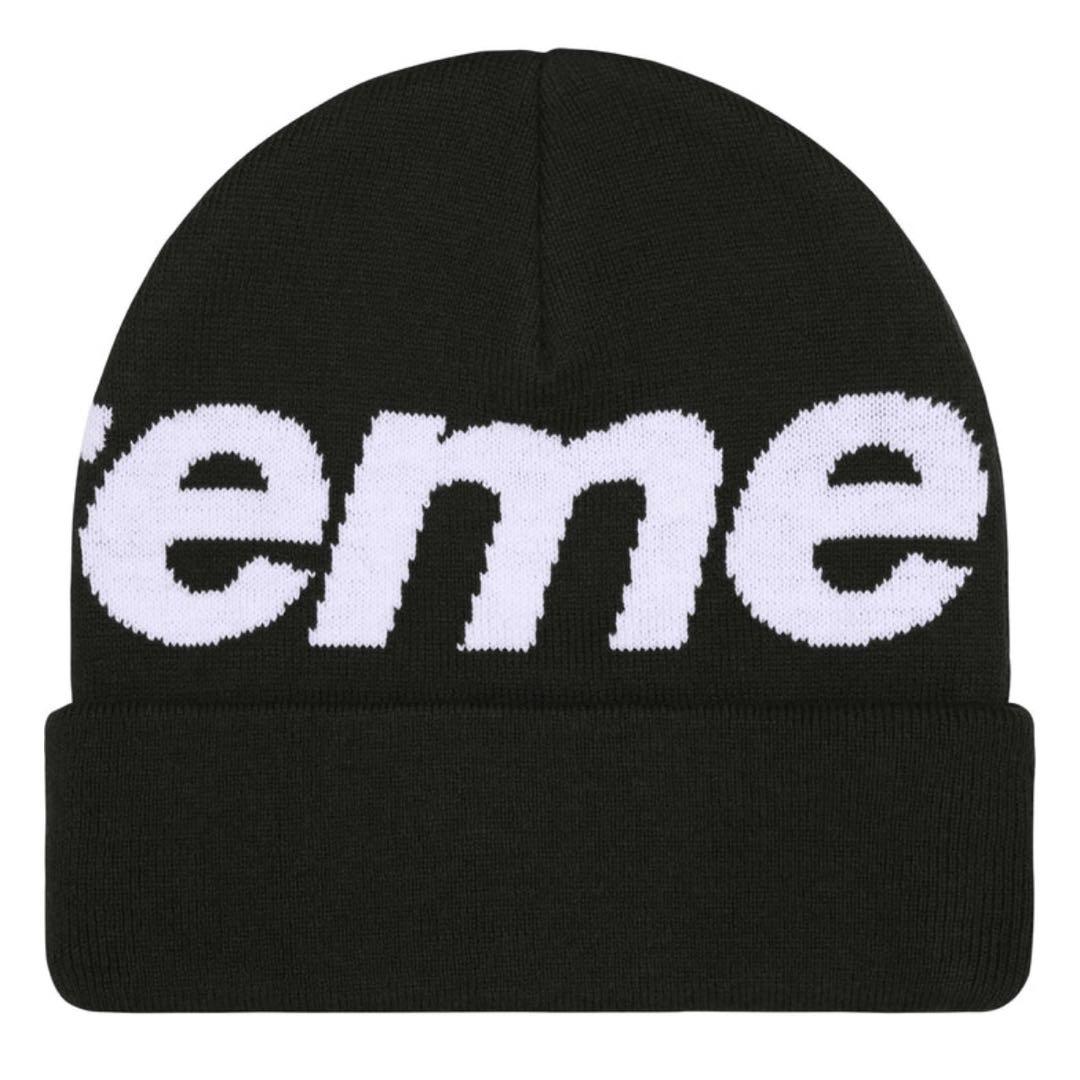 Supreme Big Logo Beanie Black シュプリーム