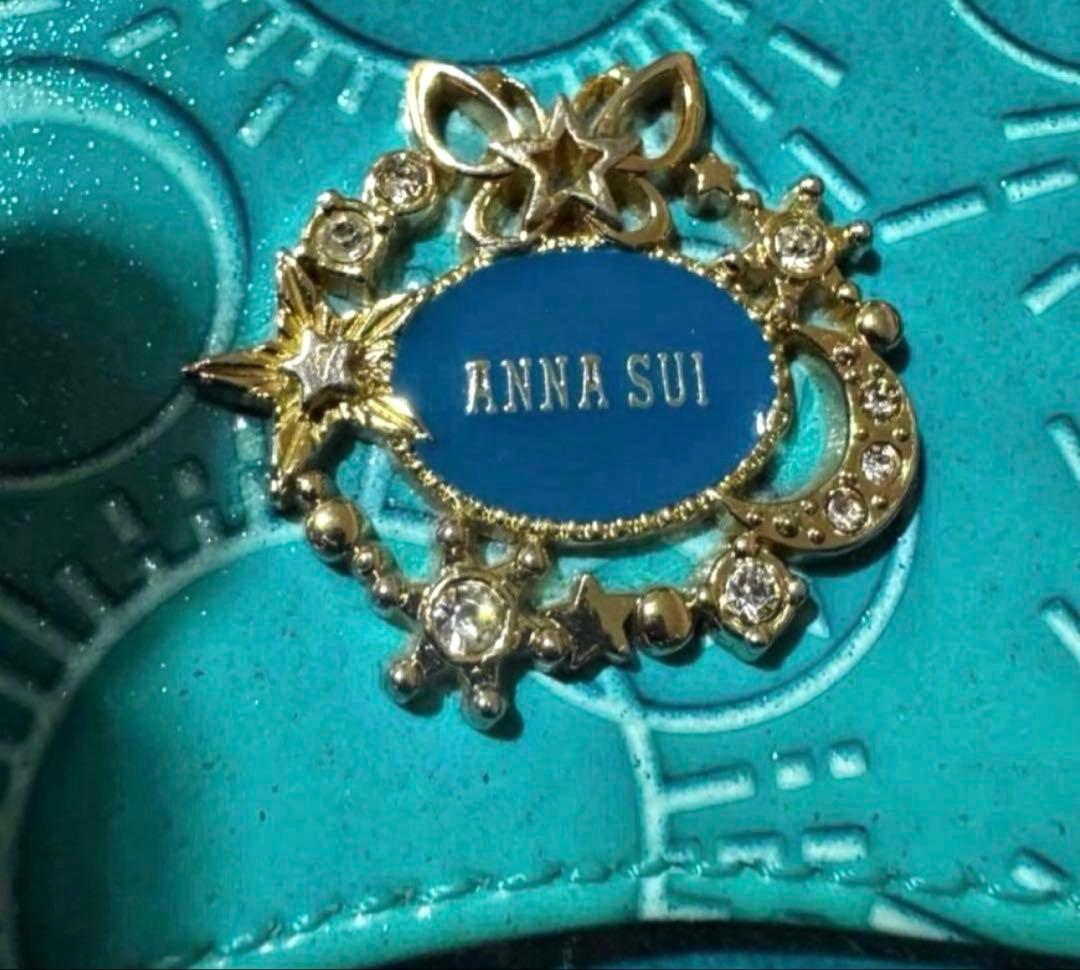 アナスイ ANNA SUI ガラクシア ターコイズブルー 折り財布
