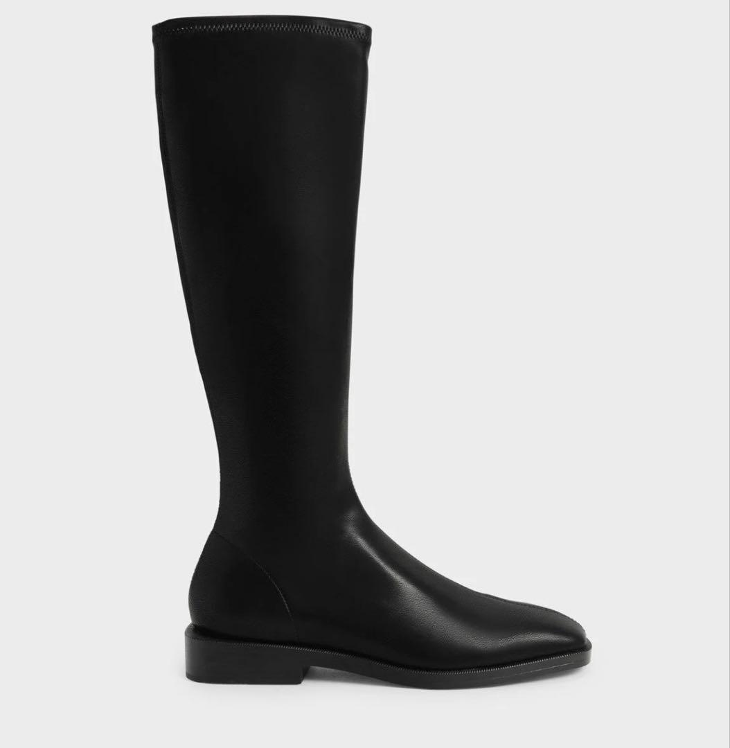 CHARLES & KEITH ニーハイフラットブーツ 38