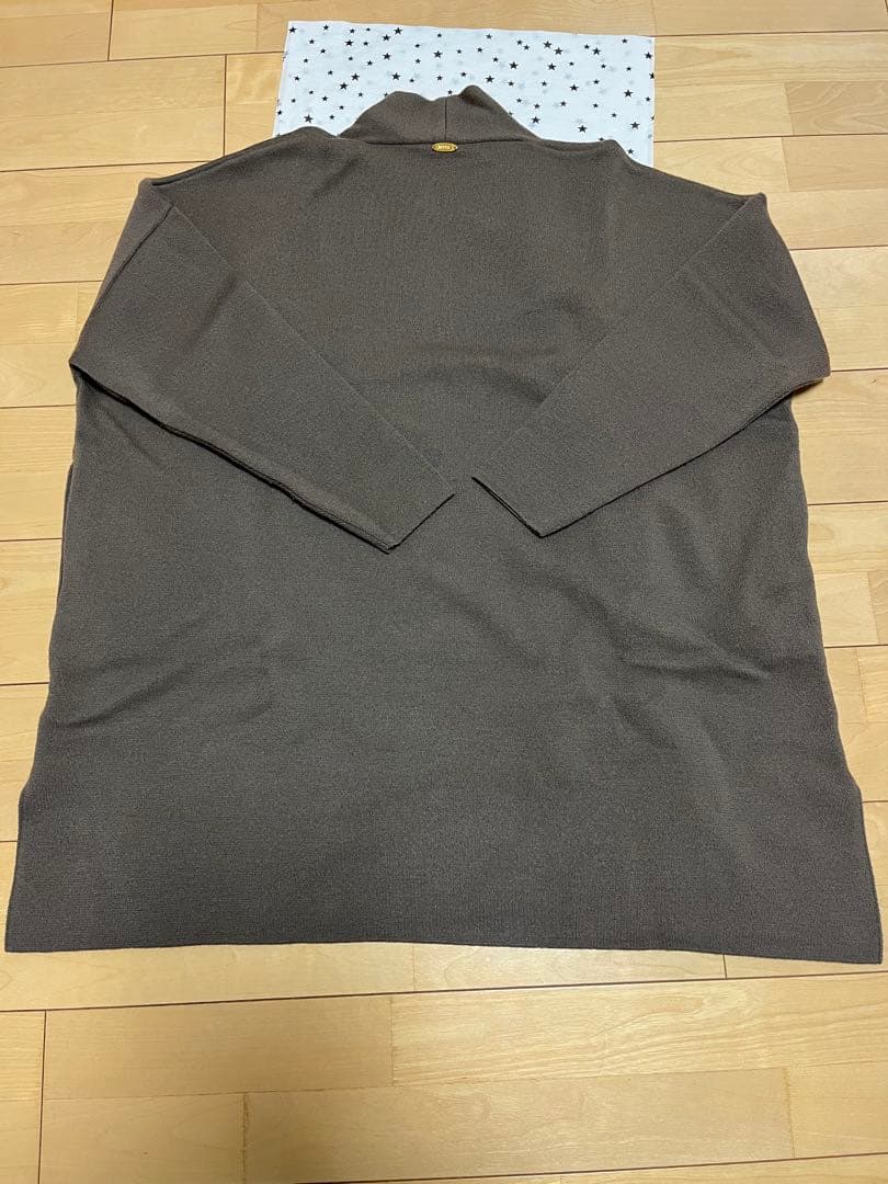 アイアイ【美品】ドゥーズイエムクラス　スムースニットガウンショートコート