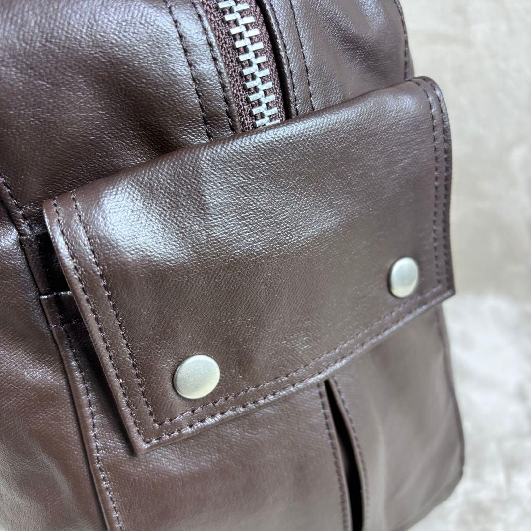 未使用品　ポーター　ボストンバッグ　フリースタイル　PORTER ダークブラウン