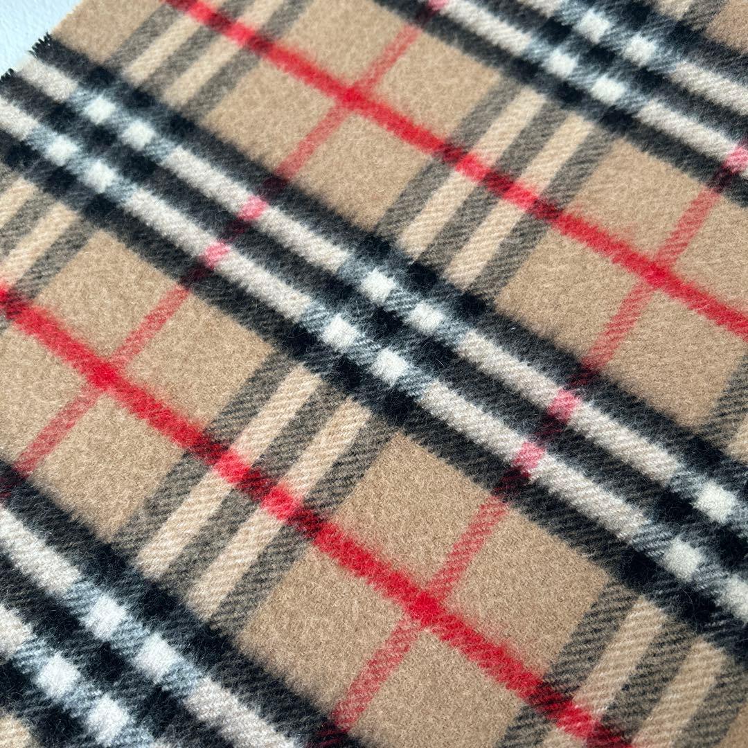 美品✨Burberrys バーバリー カシミヤ マフラー　ノバチェック　キャメル