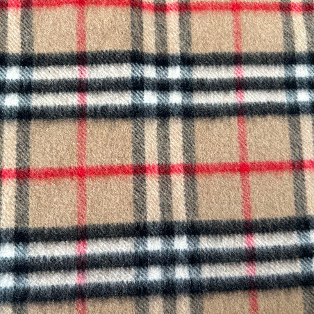 美品✨Burberrys バーバリー カシミヤ マフラー　ノバチェック　キャメル